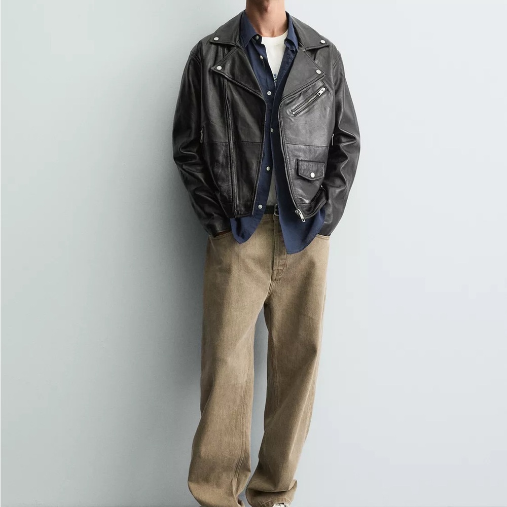 Zara Black Leather Jacket